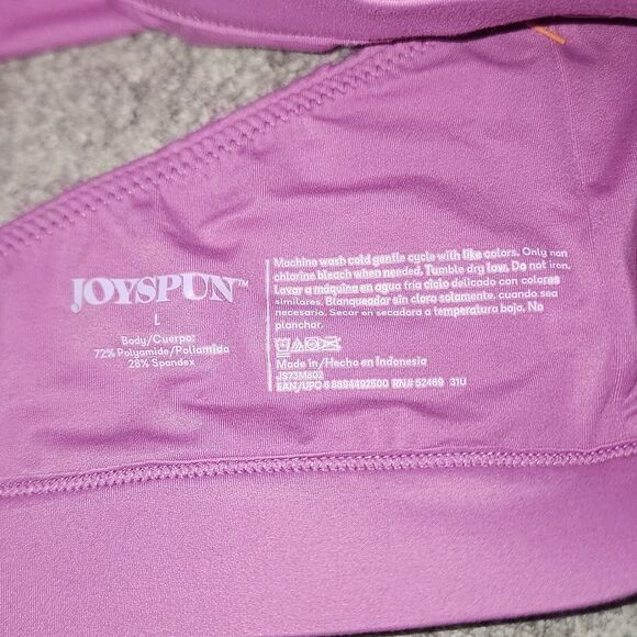 Joyspun Women's Unlined Soft Brushed Plunge Bralette, Size Large - Picture 10 of 12